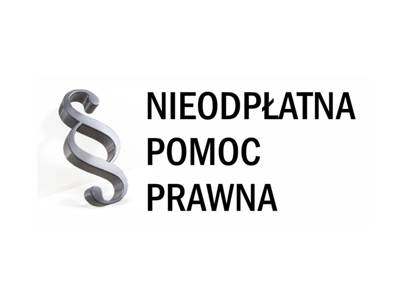 Nieodpłatna pomoc prawna. Plakat informacyjny