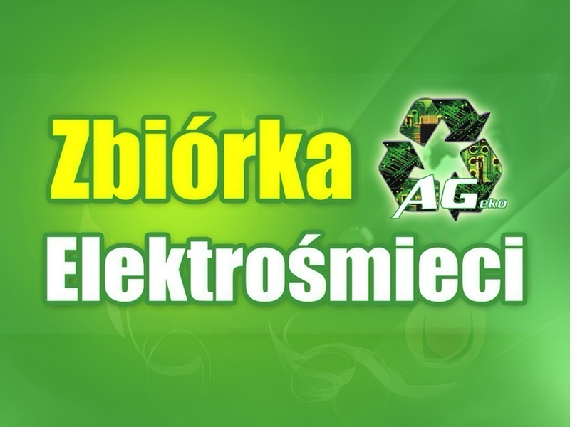 Zbiórka elektrośmieci. Plakat informacyjny
