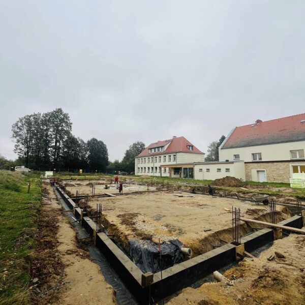 Budowa żłobka w gminie Zagrodno. Prace budowlane