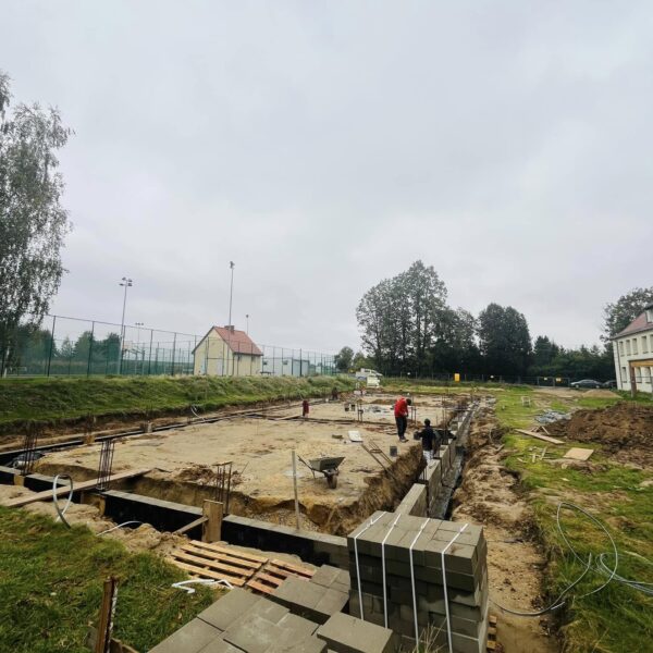 Budowa żłobka w gminie Zagrodno. Prace budowlane