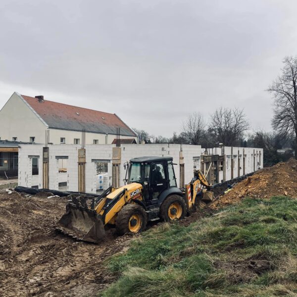 Budowa żłobka w gminie Zagrodno. Prace budowlane