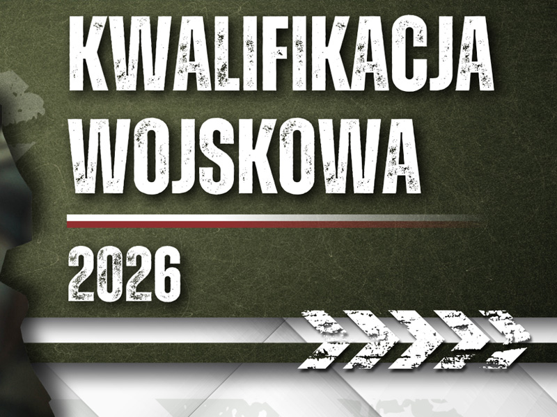 Kwalifikacja Wojskowa 2026. Plakat informacyjny