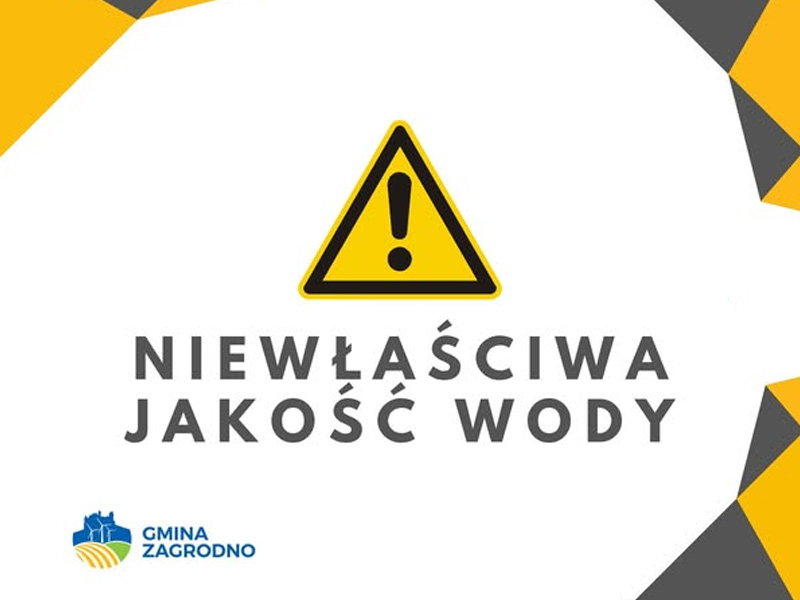 Komunikat o warunkach przydatności wody do spożycia